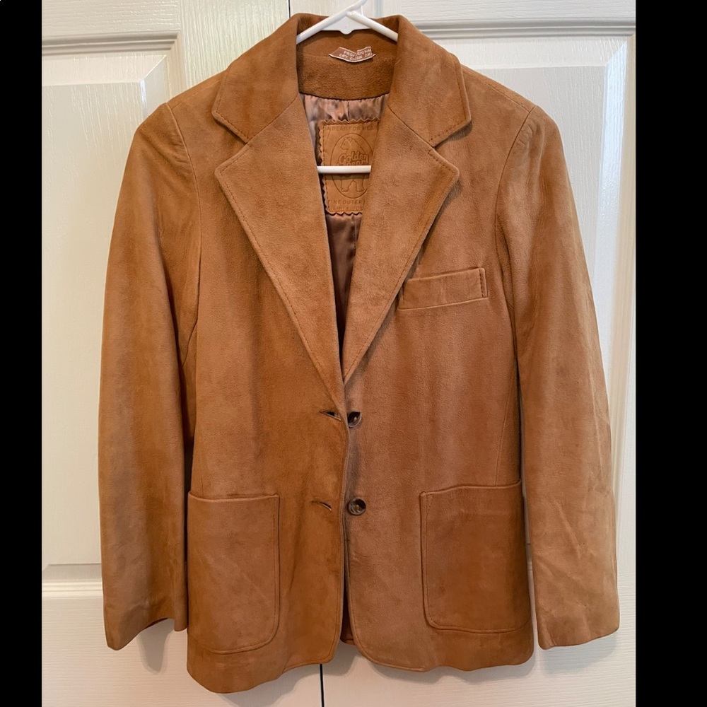 Golden bear suede sports coat